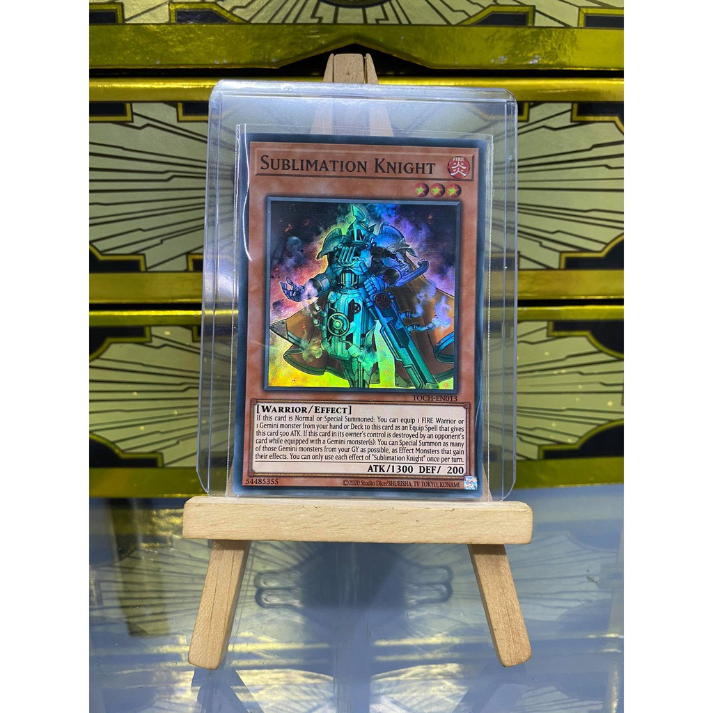 [ Dưa Hấu Yugioh ] Lá bài thẻ bài Sublimation Knight - Super Rare - Tặng bọc bài nhựa bảo quản