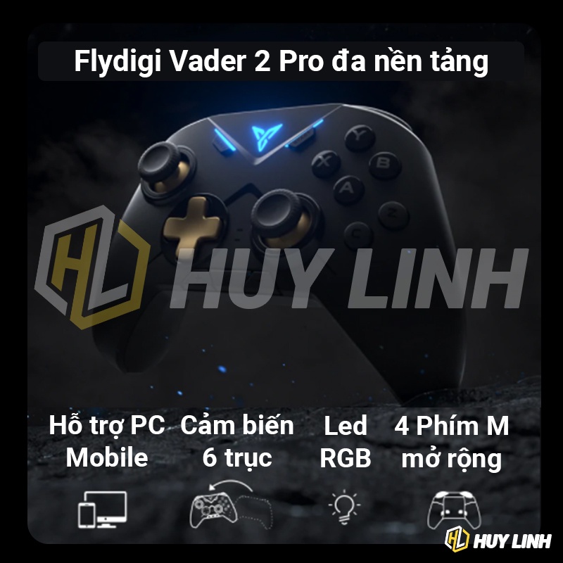 Flydigi Vader 2 Pro Tay cầm không dây hỗ trợ Android/IOS/NS/PC