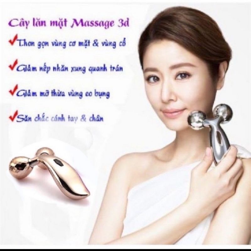 [TỔNG KHO] Con lăn massage mặt 3D cao cấp [ matxa toàn thân, cằm, mũi, bụng, tay, chân]. | BigBuy360 - bigbuy360.vn