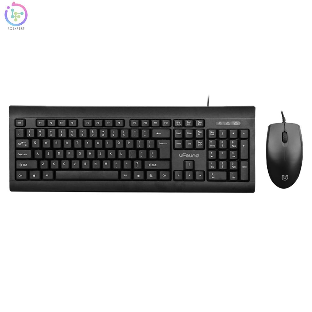 Combo Bàn Phím + Chuột U-766 106 Có Dây 1200dpi Đen | BigBuy360 - bigbuy360.vn