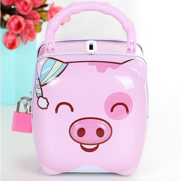 Két Sắt HeoGIADUNGTONGKHO1Két Sắt Heo Cực Kì Dễ Thương, Hộp đựng tiền tiết kiệm, Hộp tiết kiệm mini có khóa