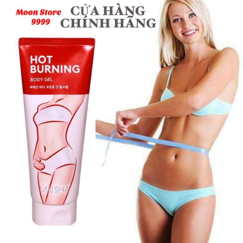 Gel Massage Tan Mỡ Missha Hot Burning Body Gel 200ml, Gel tan mỡ Missha Hàn Quốc, Moon Store 9999