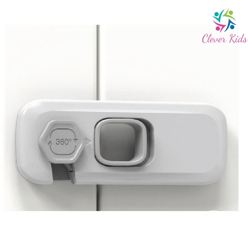 Khóa tủ lạnh, khoá ngăn kéo an toàn cho bé Looktosee chất liệu nhựa ABS cao cấp shop clever.kids