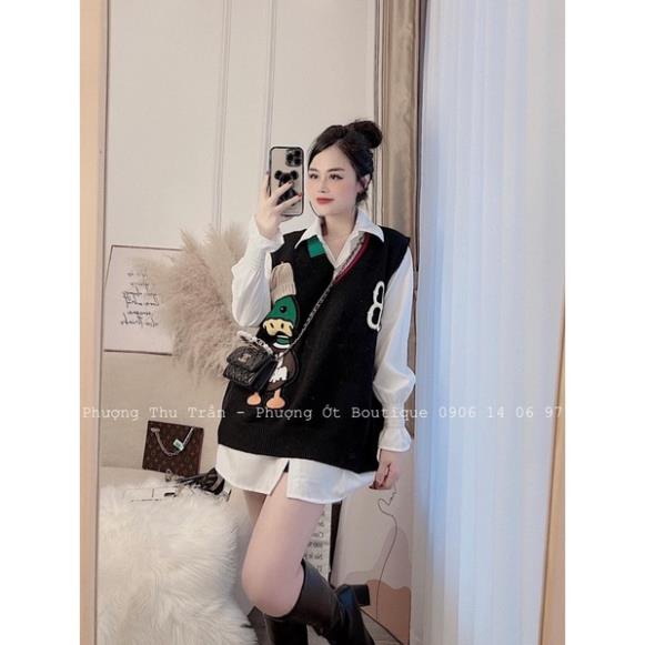 ÁO GHILE LEN HÌNH CON VỊT CHO NỮ - 2 màu