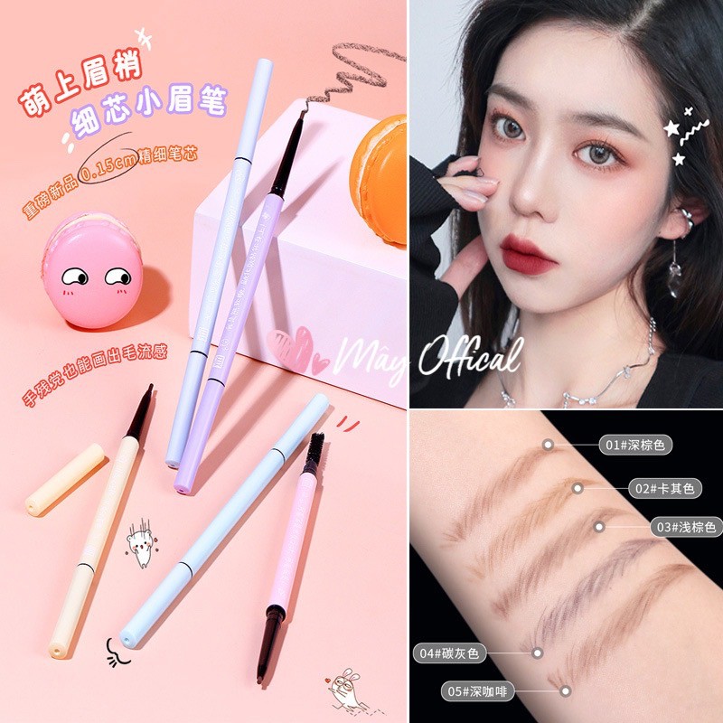 Chì kẻ mày 2 đầu XIXI Eyebrow Pen thiết kế nhỏ gọn