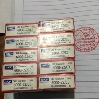Vòng bi, bạc đạn skf 6000 2z/c3 xịn