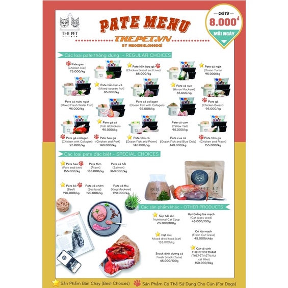 [Order 1 ngày có] Pate tươi The pet thepet.vn