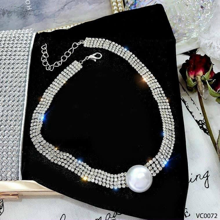 Choker đá ngọc cổ lấp lánh siêu xinh