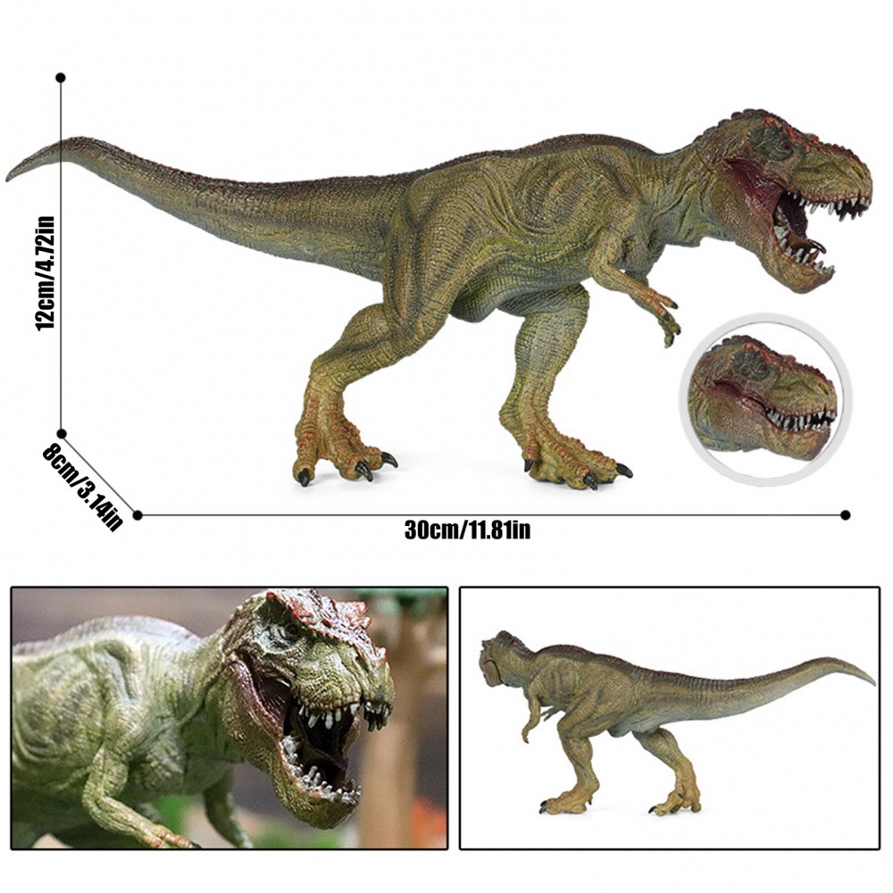 Mô Hình Khủng Long Tyrannosaurus Miệng Lớn 12 Inch Đồ Chơi Cho Bé