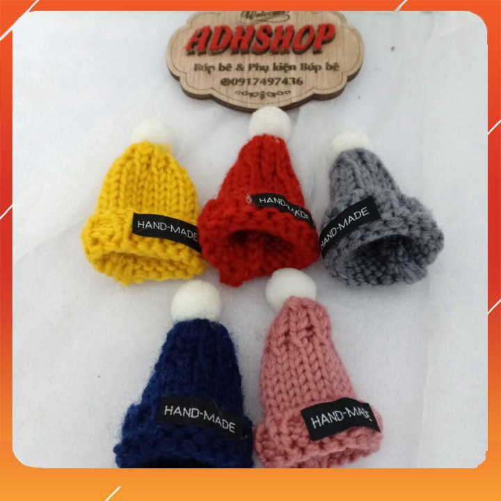Mũ Len Đội Đầu Cho Búp Bê Baboliy adhshop