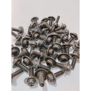 Ốc bulong 5li15 nhuyễn đen có gờ sử dụng vít 3ke để xiết hoặc mở