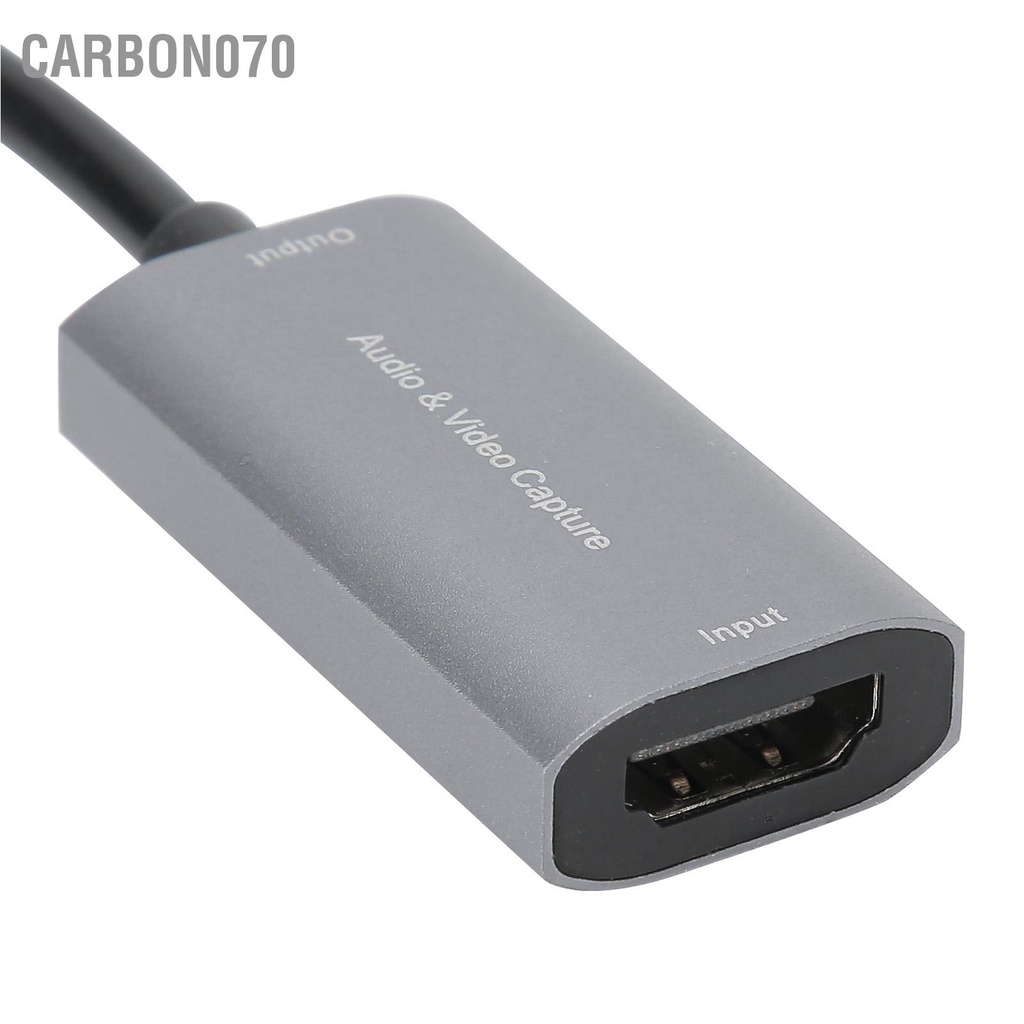 Carbon070 Thẻ ghi video TYPE ‑ C HDMI to Type 4K 1080P Game Live Silver Grey ổ đĩa miễn phí Z29A
