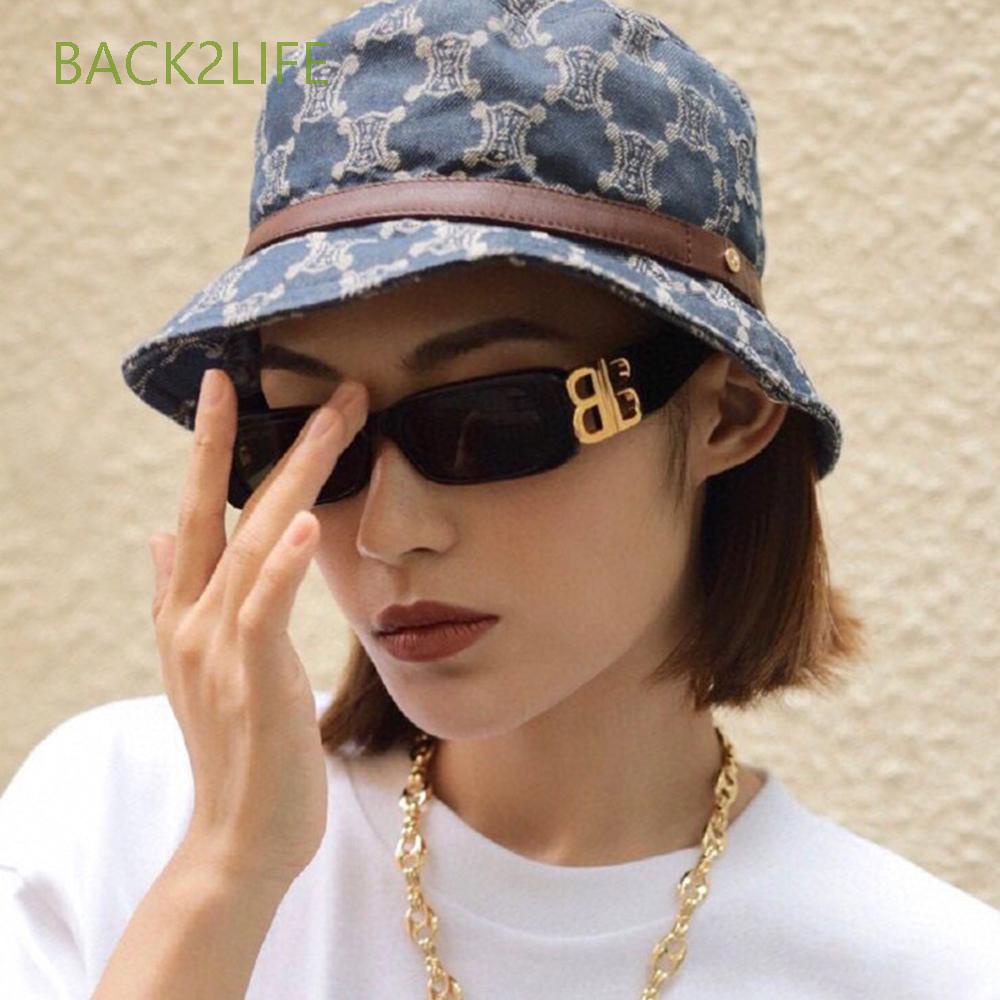 2 Kính Mát Gọng Chữ Nhật Màu Sắc Ngọt Ngào Phong Cách Hip Hop Thời Trang