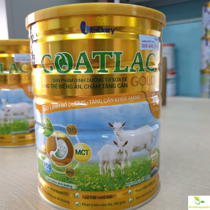 [MẪU MỚI]  Sữa Dê Goatlac Gold BA lon 800G Date mới nhất 2022
