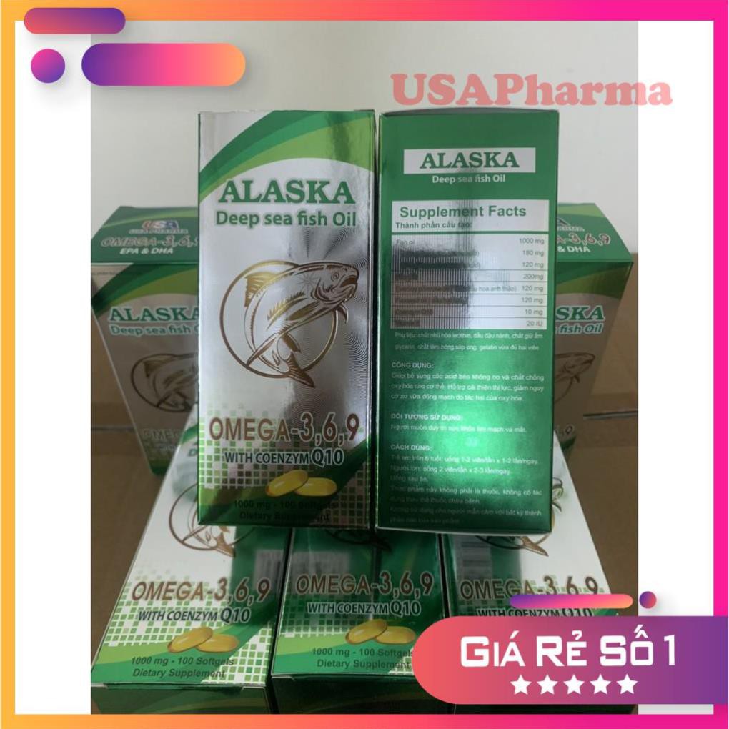 [Viên uống] Dầu cá Alaska OMEGA 3-6-9 GIÚP TĂNG CƯỜNG THỊ LỰC