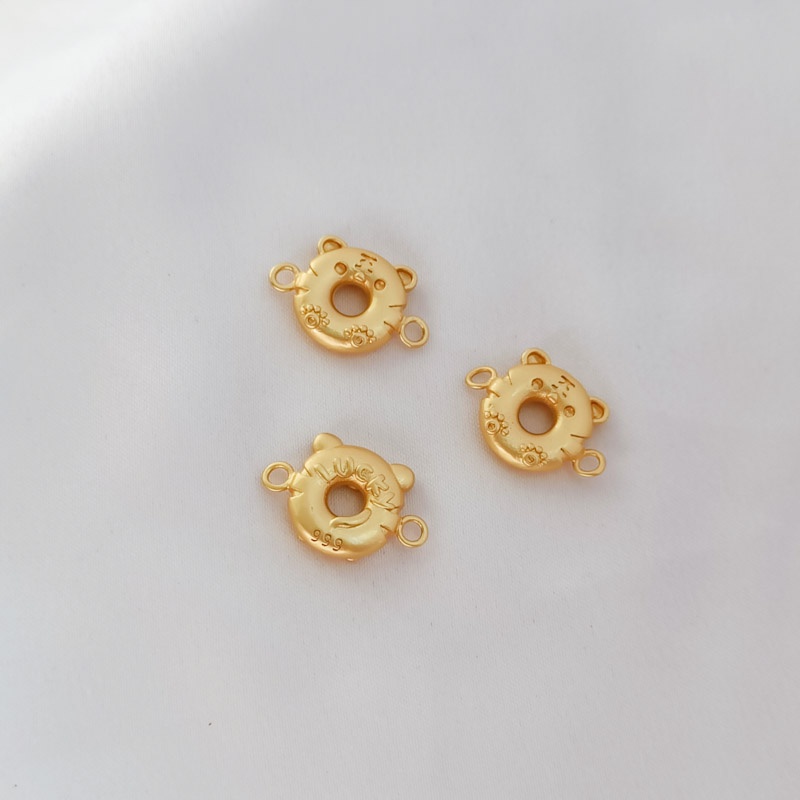 Mặt Dây Chuyền Hình Con Hổ Nhỏ Mạ Vàng 18K Dễ Thương