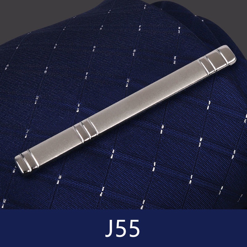 Kẹp Cà Vạt Màu Vàng/Bạc Phong Cách Hàn Quốc Đơn Giản Thời Trang Sang Trọng Cho Nam