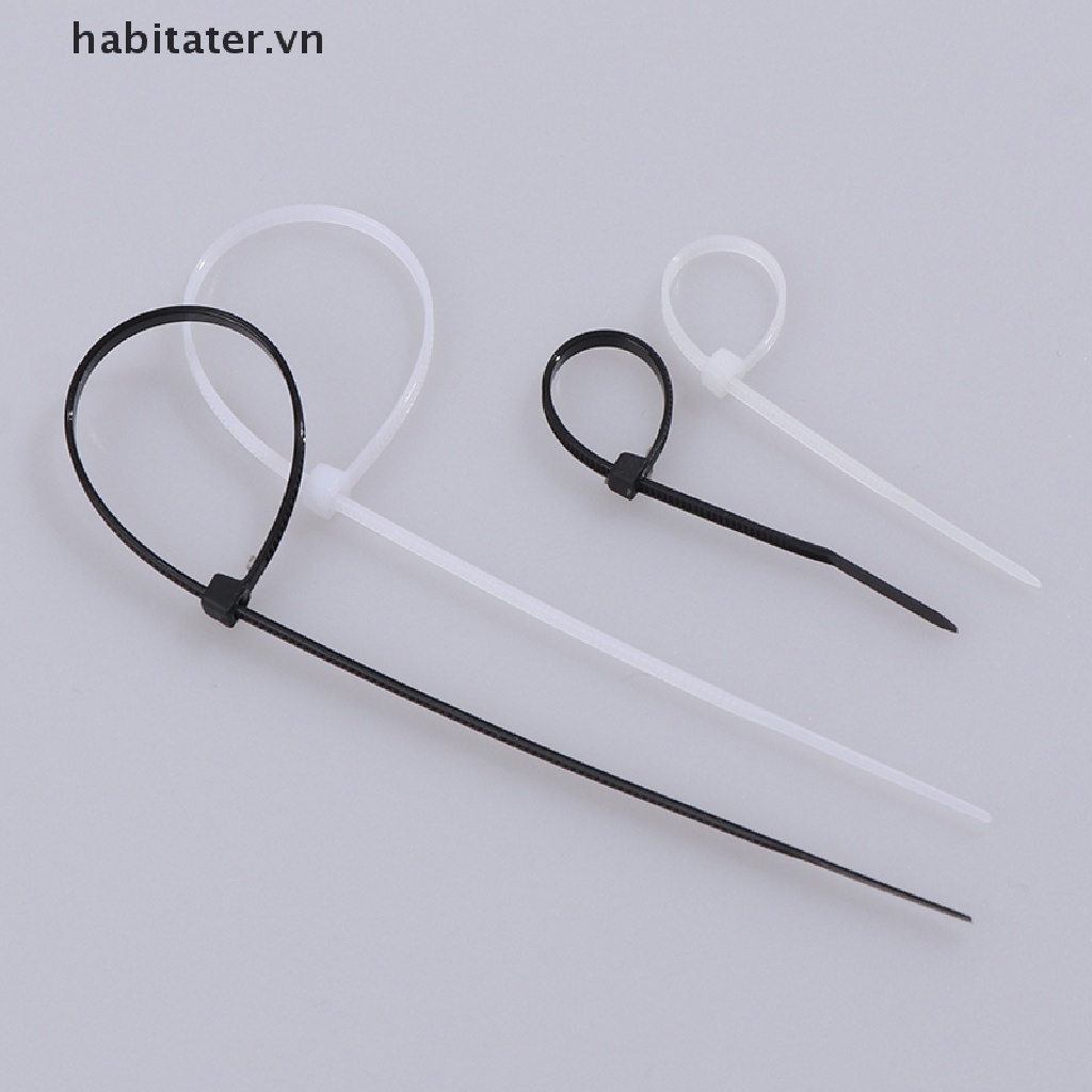 Set 100 Dây Rút Nhựa Nylon Chống Lão Hóa 2.5 * 20cm / 2.5 * 10cm