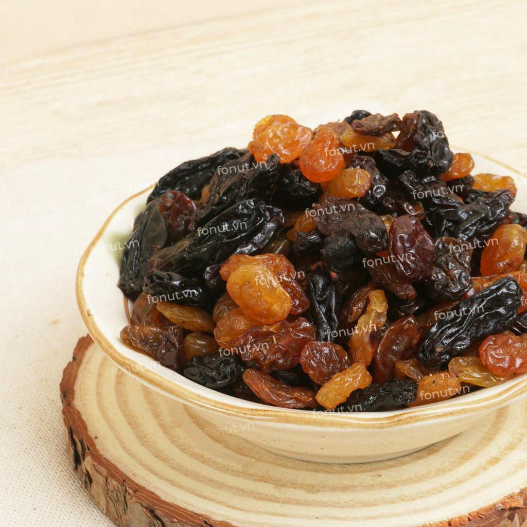 Nho khô Mix Chile Fonut 500g -250g Nhập Khẩu Từ Chile, sấy mọng vị chua ngọt tự nhiên, phù hợp cho ăn vặt , làm bánh