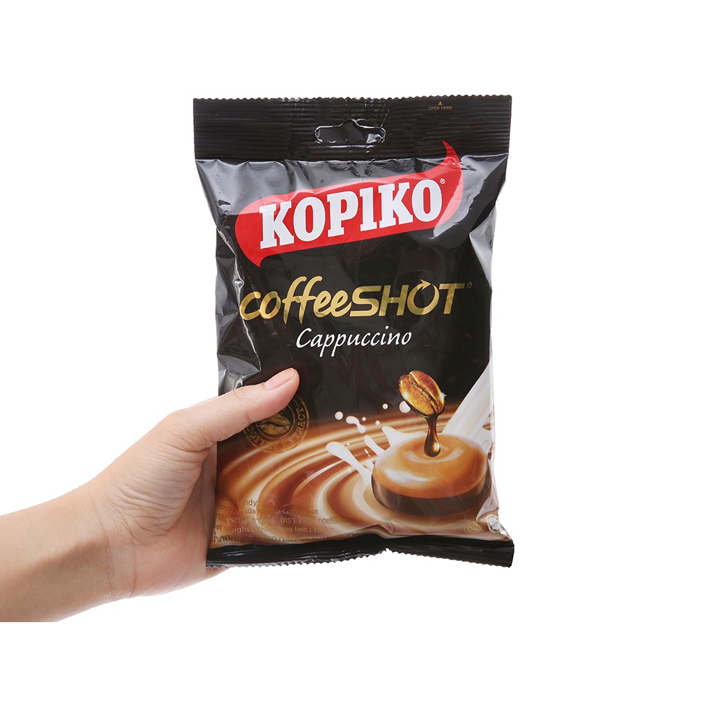 Kẹo cà phê sữa KOPIKO gói 135gr Coffeeshot Cappuccino