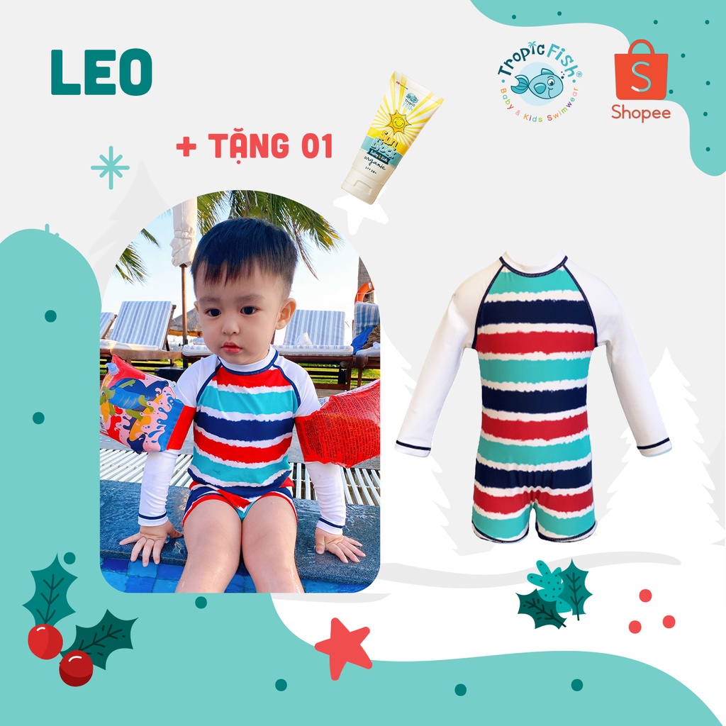 Đồ bơi chống nắng giữ nhiệt cho bé trai Leo - Coral Kids Leo Swimwear