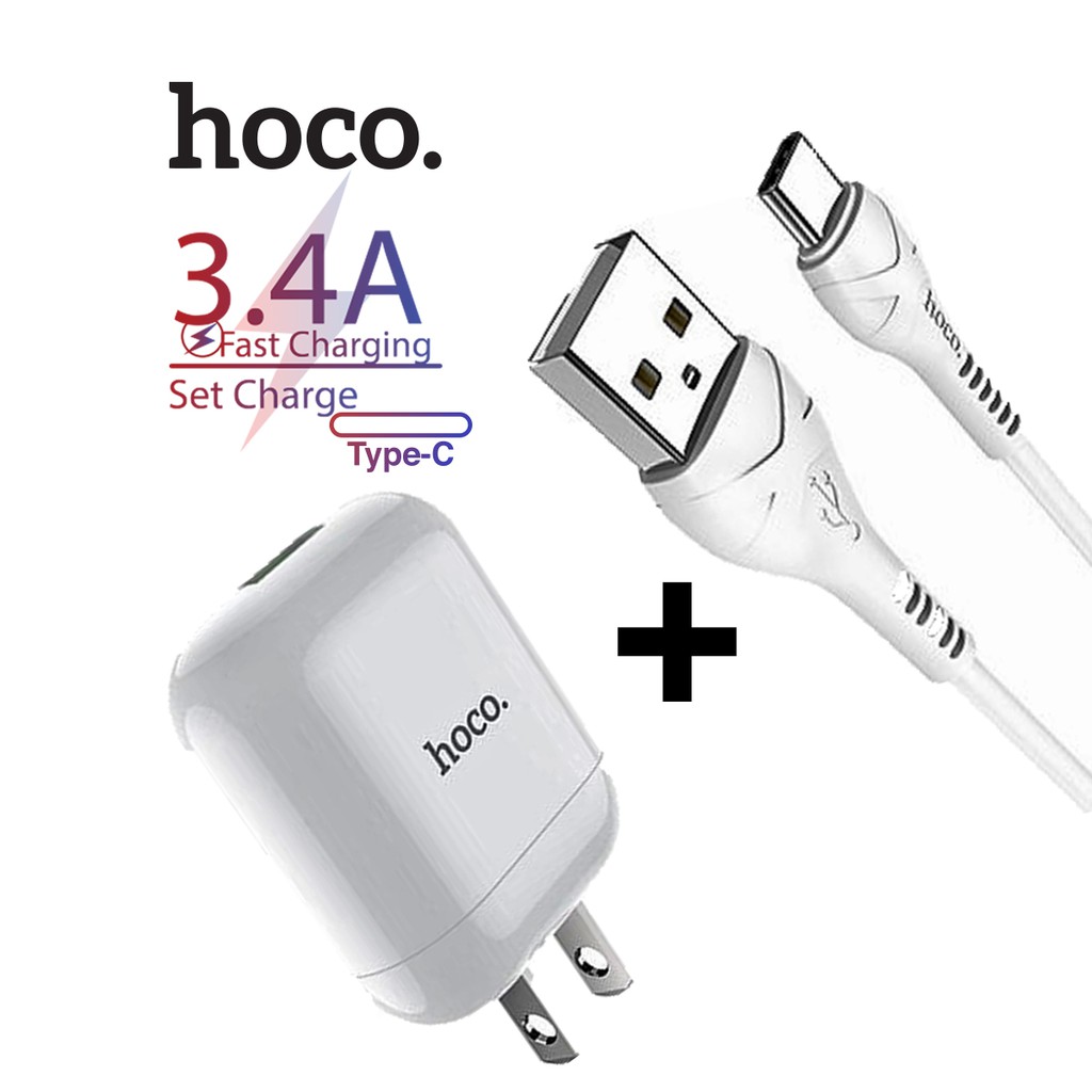 (CHUYÊN SỈ LẺ) BỘ SẠC NHANH 3.4A HOCO HK-2 CỔNG TYPE-C FULLBOX (GIÁ SIÊU RẺ)