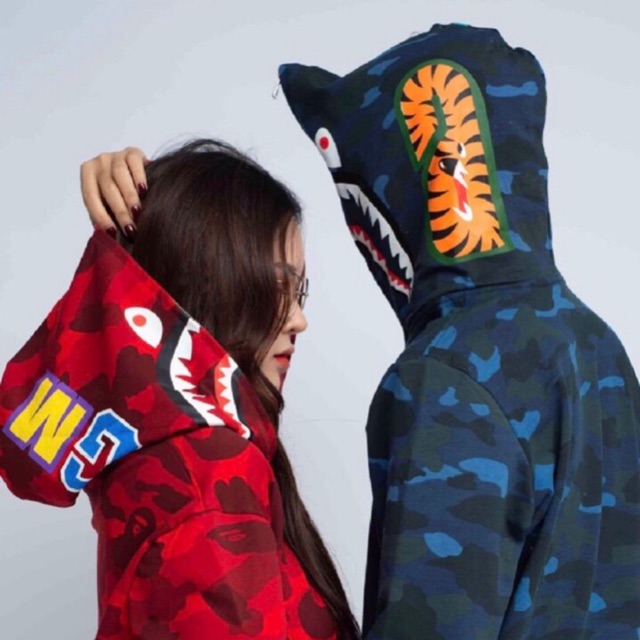 ⚡️Áo Jacket Bape, Hoodie Bape cá mập - Full Zip