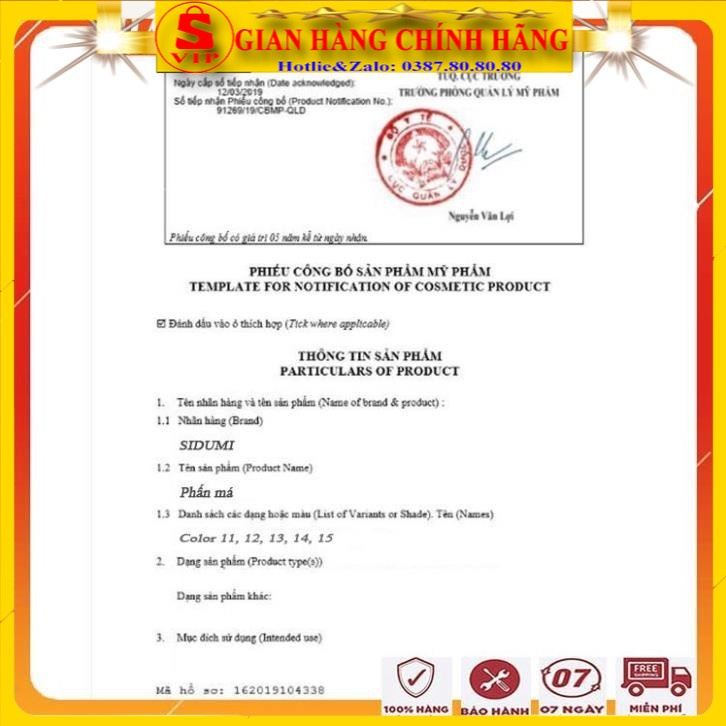 [ AUTH - MUA 1 TẶNG 1 ] Phấn má hồng cao cấp siêu mịn, siêu đẹp, lên màu tự nhiên/ Phấn má hồng Sidumi hàn quốc có nhũ