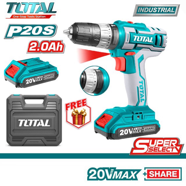 MÁY KHOAN BÚA DÙNG PIN TOTAL 20V PS20 TIDLI200215