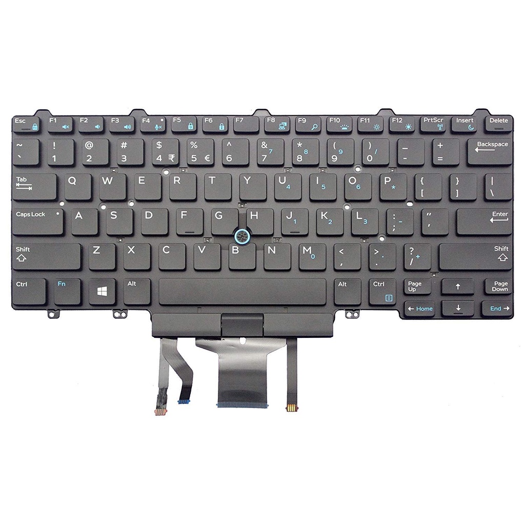 (KEYBOARD) BÀN PHÍM LAPTOP DELL LATITUDE E5450 dùng cho Latitude E5450 E5470 E7450 E7470 E7480 (CÓ NÚT CHUỘT TRÁI PHẢI)