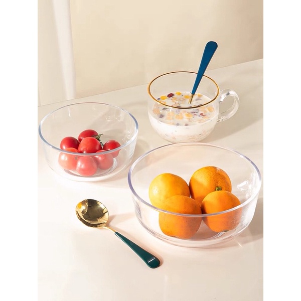 Set 6 Chén Cơm/Chè Trơn Thủy Tinh 325ml