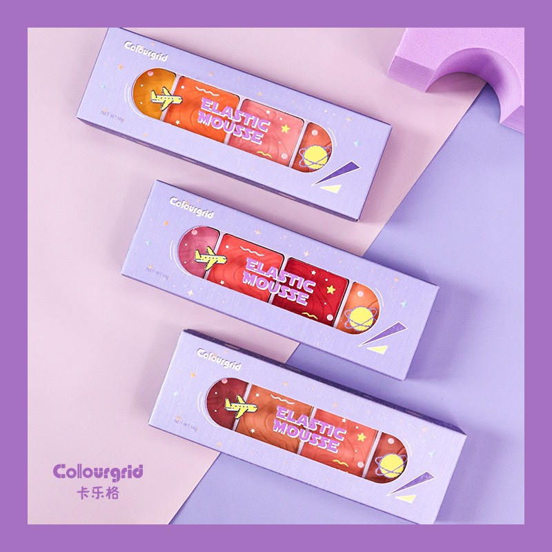 [COLOUR GRID] Bảng má 4 ô Coulour Grid Elastic Mousse (CU130) | BigBuy360 - bigbuy360.vn