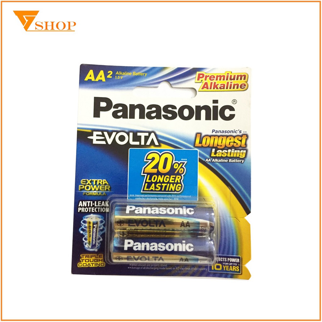 1 vỉ pin AA Panasonic Evolta ( 1 vỉ 2 viên )