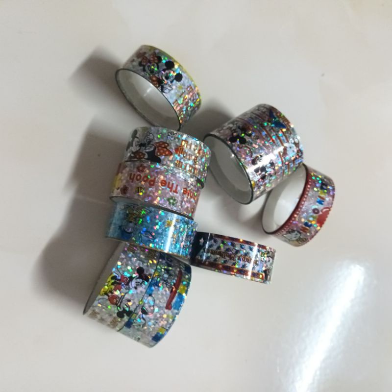 set 2 cuộn băng keo hoạt hình dán trang trí thủ công
