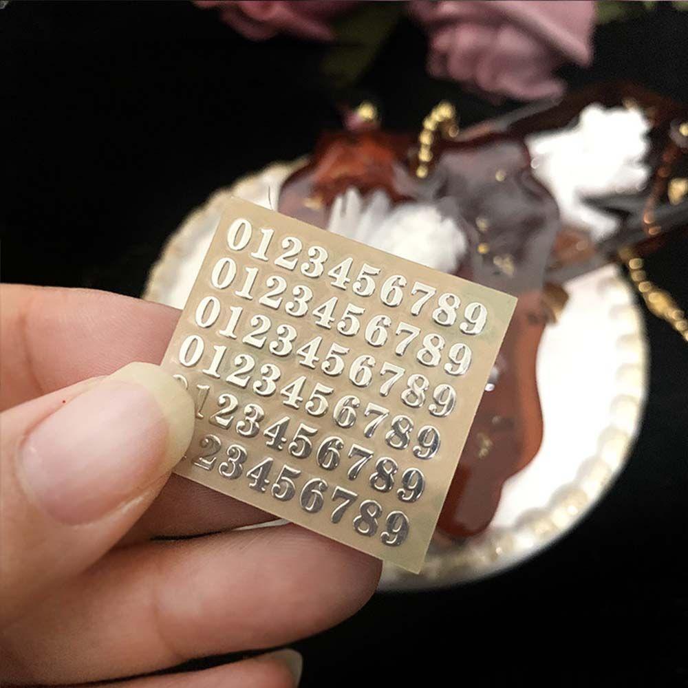 Miếng Dán Trang Trí Sổ Tay Hình Chữ Cái Tiếng Anh Lấp Lánh Epoxy Resin DIY Đa Năng