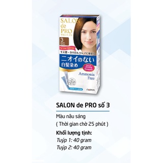 Thuốc nhuộm tóc phủ bạc Nhật Bản Salon de Pro