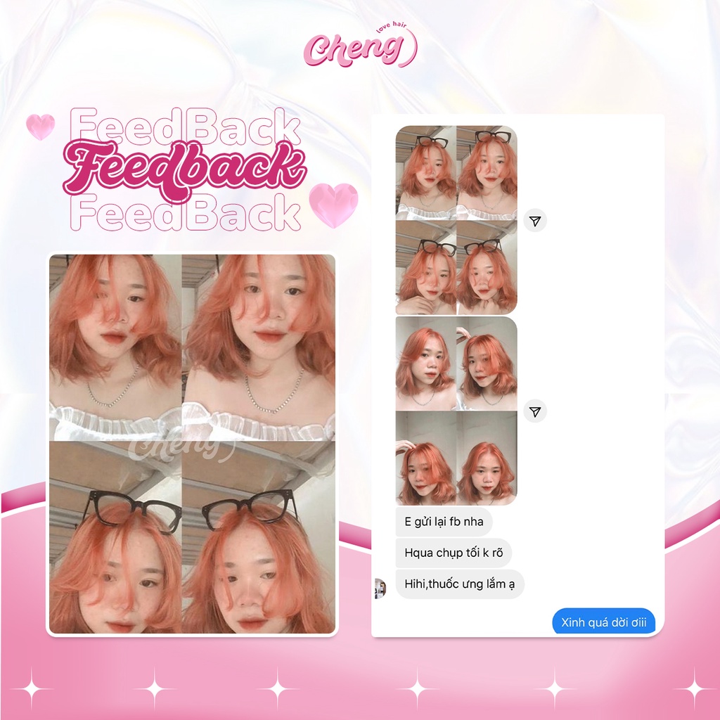 Thuốc Nhuộm Tóc Màu BABY ORANGE | Chenglovehair, Chenglovehairs