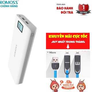 [Freeship toàn quốc từ 50k] Sạc dự phòng Romoss 6P 20000mah