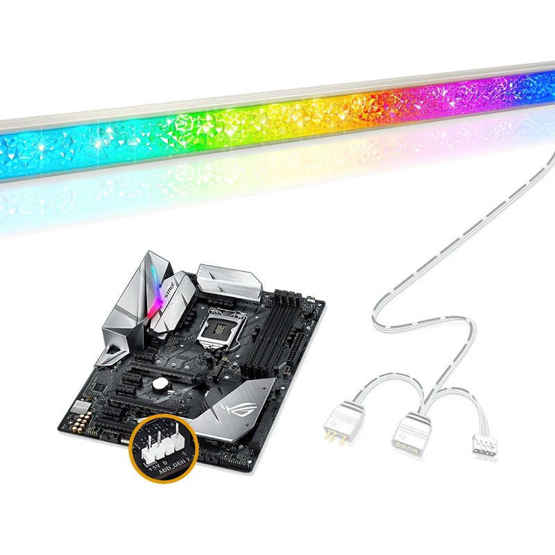 Thanh Led RGB Diamond Aura Sync đồng bộ Hub + Sync với main 3Pin 5V cho máy tính