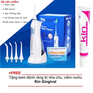 Máy tăm nước Procare KHD13 tặng kèm Kem đánh răng diệt khuẩn Kin