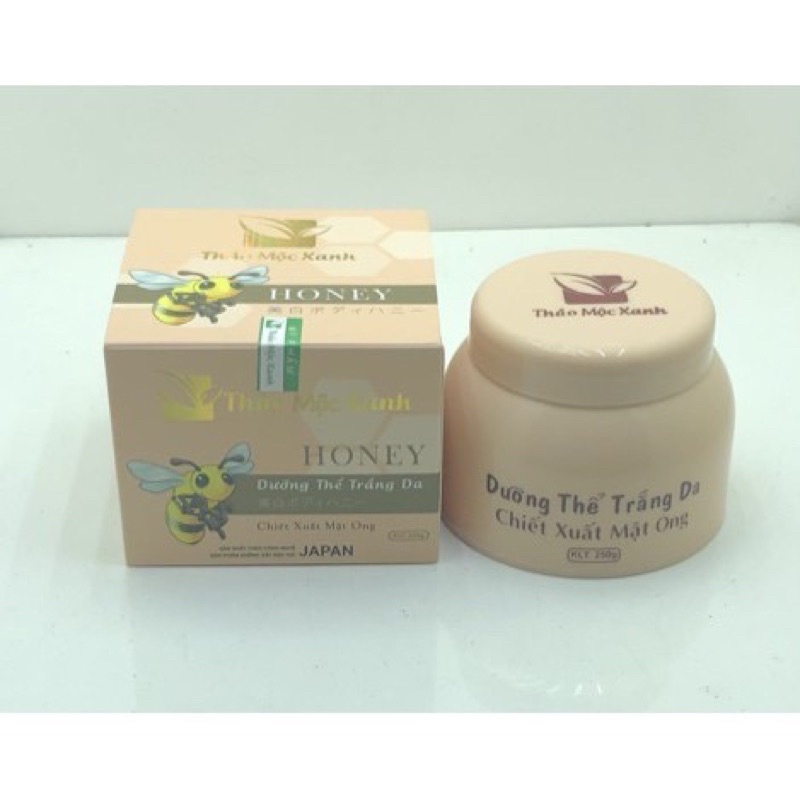 DƯỠNG THỂ TRẮNG DA CHIẾT XUẤT MẬT ONG THẢO MỘC XANH