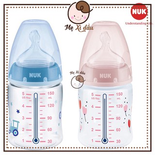 Shop mẹ xì dầu Bình sữa Nuk PP cảm biến nhiệt núm ti S1-M(150ml, 300ml), S2-M(300ml)