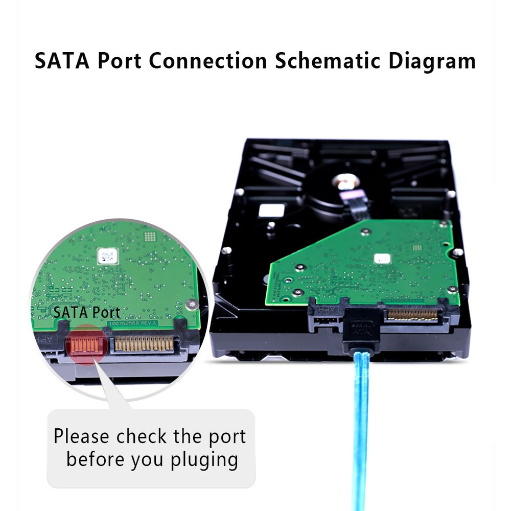 Dây Cáp Samzhe Sata Iii 6.0 Gbps Cho Hdd Ssd Dvd Pc Data 50 / 100cm | BigBuy360 - bigbuy360.vn