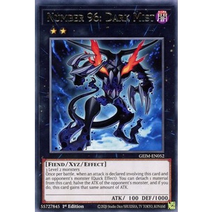 Thẻ bài Yugioh - TCG - Number 96: Dark Mist / GEIM-EN052'