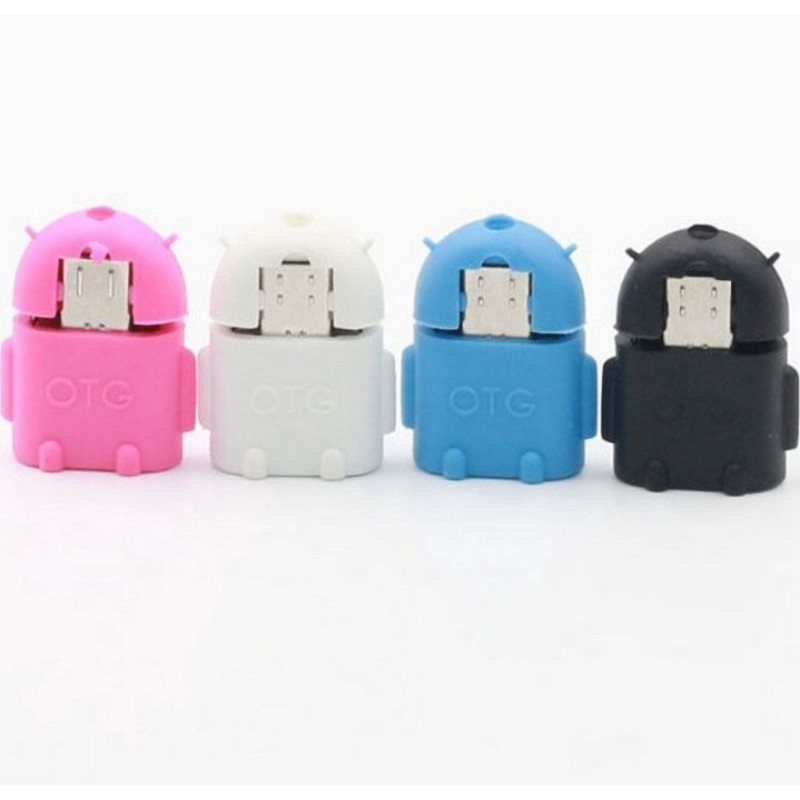 Jack Chuyển Đổi OTG Mini Hình RoBot Cho Micro USB