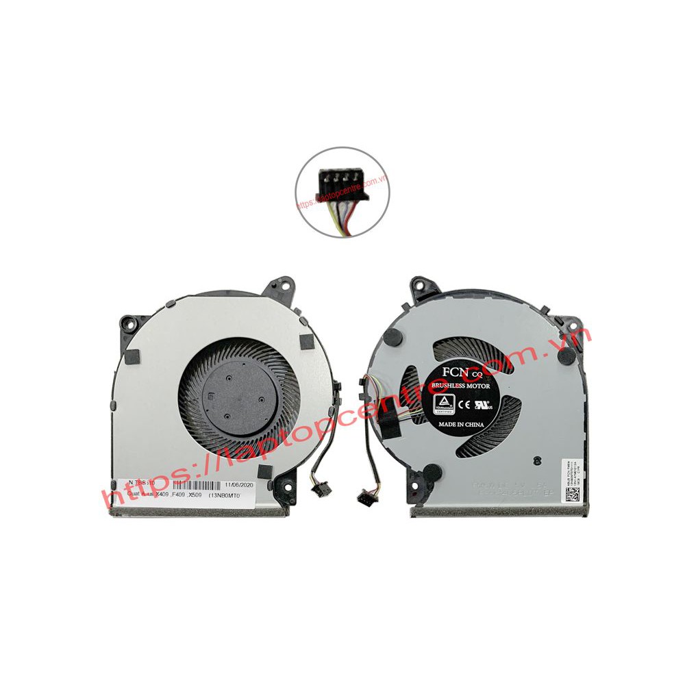 Thay Quạt tản nhiệt laptop Asus X409 X409F X409FA X509 X409 X509MA X509FJ X509JP X509JA DFS561405PL0T mới