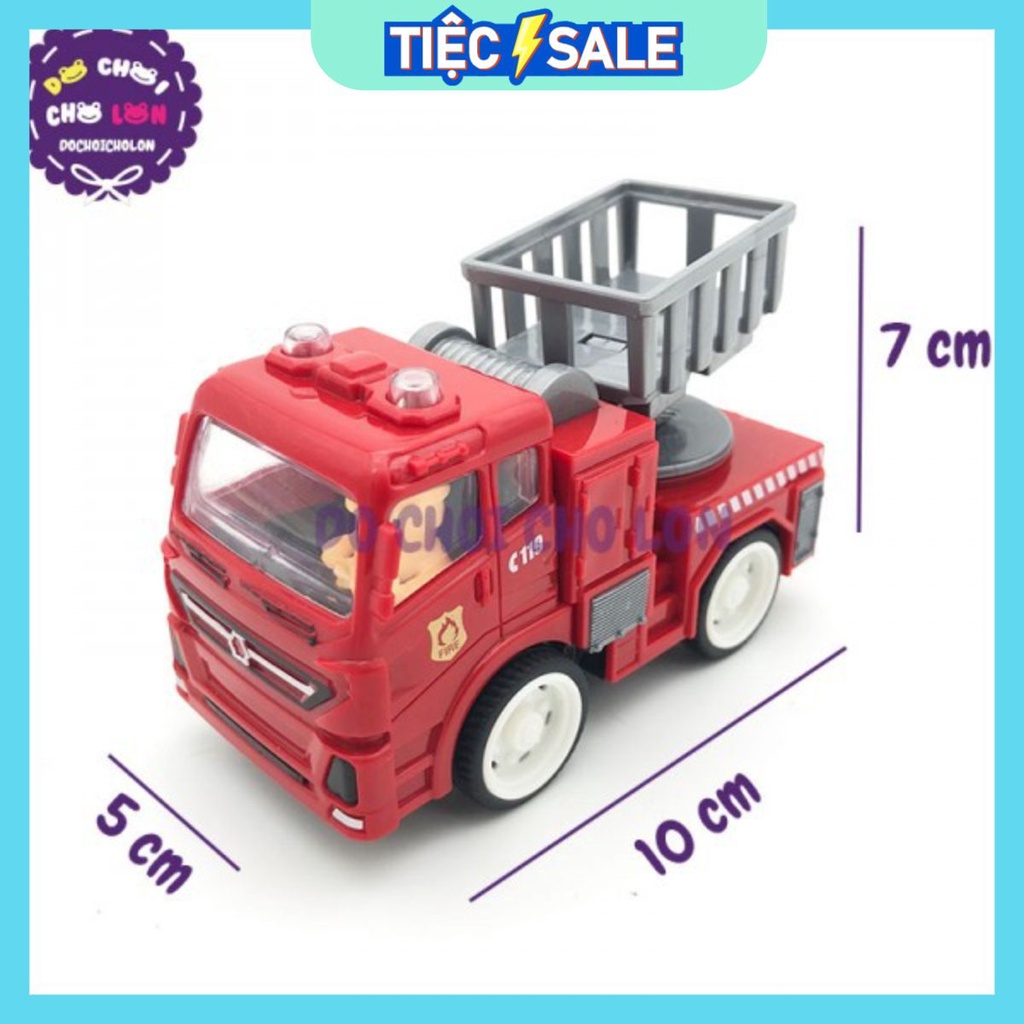 MÔ HÌNH XE CỨU HỎA CHẠY ĐÀ (TRỚN) NHẬP KHẨU