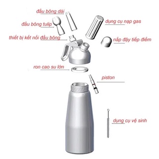 Bình Xịt Kem Mosa 0.5L - 1L