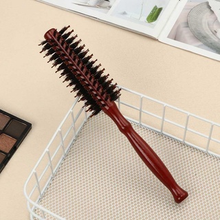 MXKJING   Lược Tròn Cán Gỗ Dùng Chải Tóc Tạo Kiểu Độc Đáo