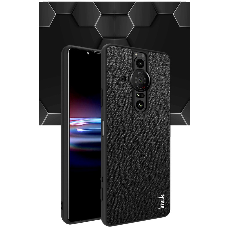Ốp điện thoại chất liệu PC phối da PU cho Sony Xperia Pro-I XQ-BE62 XQ-BE42
